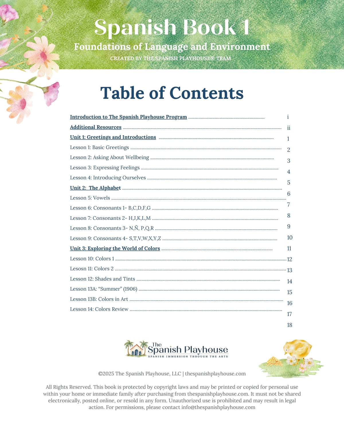 Spanish & Early Education Course 1: Foundations of Language and Environment